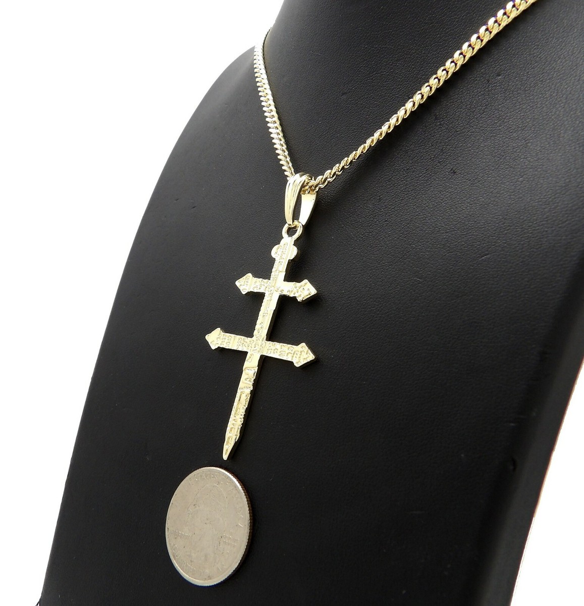 JAY-Z DUSSE Double Cross Pendant & 18