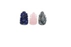 3pcs Pooja Statue Idol Ganesha Ganesh Figurine Natural Semi Precious Stone i906