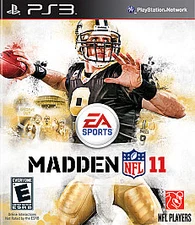 GAME CARTRIDGE SONY PLAYSTATION 3 MADDEN NFL 11 W/MANUAL