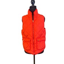 Woolrich Red Quilted Duck Down Puffer Vest Women  s Small Warm Outdoor Layer
