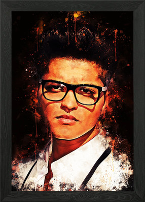 Bruno Mars Framed Wall Art Poster Canvas Print Picture