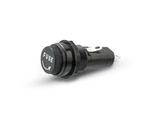 F-4000-B, Sato Parts 3AG Fuse Holder, Medium Profile Panel Mount w/Screw Cap