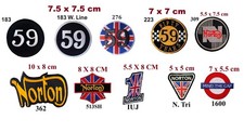 Fifty Nine years motor Bike Bikers Fun Embroidered Iron Sew On Patch Applique