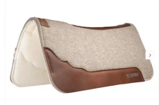 Synergy Contoured F10 Virgin Merino Wool Saddle Pad, Merino Felt, Tan 36005-5063