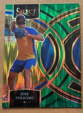 2024 Panini Select Premier Level Green Flash Prizm Jose Perdomo #33