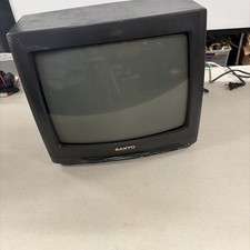 Sanyo AVM-1305 13" CRT Tube TV Vintage 1995 Retro Gaming Tested Working