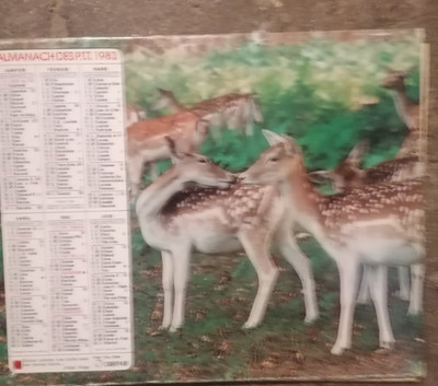 Almanach PTT 1983 - Rehwild - Gers Karte
