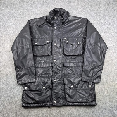 Barbour Jacke Herren Medium Schwarz Carbon Dry Fly Wasserdicht Atmungsaktiv Mantel