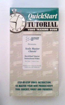     QuickStart~Tutorial Video Training Guide~Calculated Industries~Scale Master