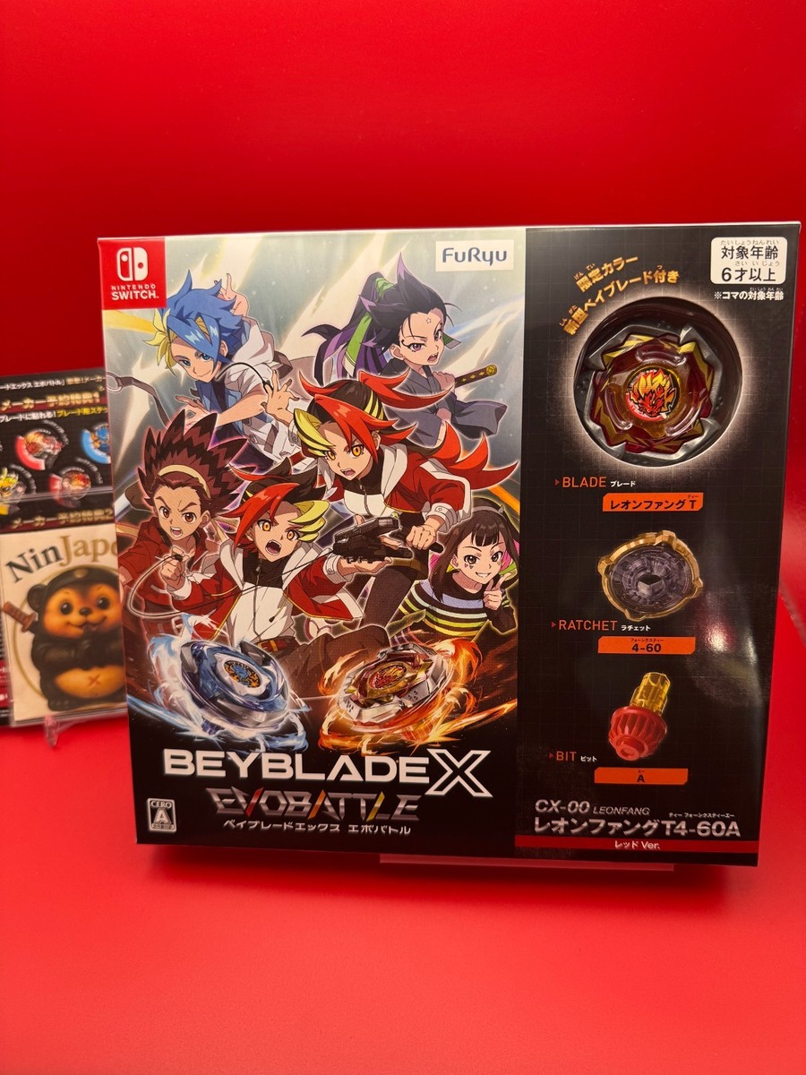 ライページ Beyblade X CX-00 Leonfang T4-60A Red Beyblade X EVOBATTLE Nintendo