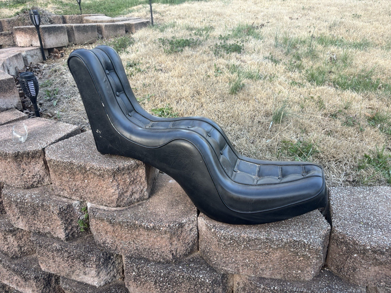Chopper Motorcycle Parts, King Queen Seat, Vintage Chopper Motorcycle Parts