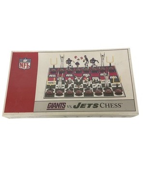 New York Giants vs. New York Jets NFL Themed Chess Set Board Game by USAopoly