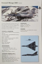 Dassault Mirage Plane Picture Original Vtg Aircraft Article Detail Sheet 
