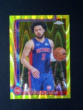 2025-26 Topps Chrome Cade Cunningham #88 Yellow Raywave Refractor /275