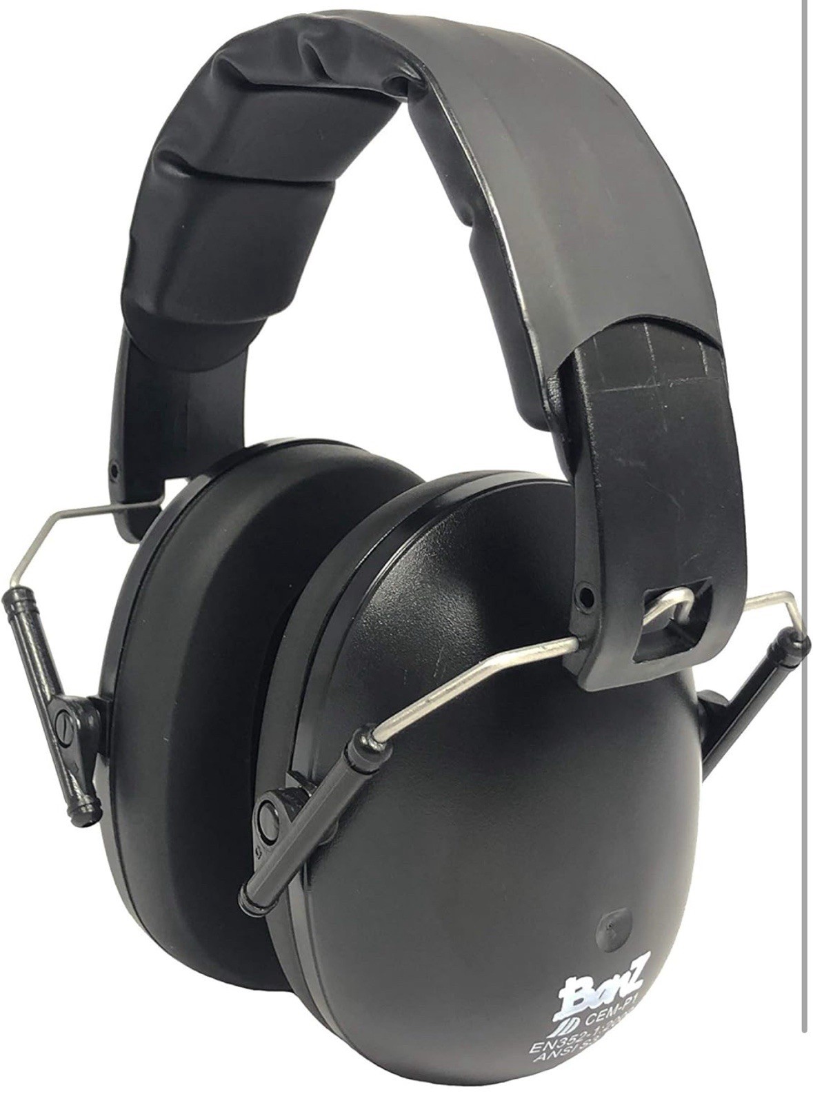 Baby Banz EP108 Plastic Hearing Protection Earmuffs for Infants - Black - NEW