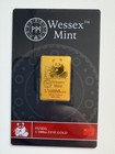 Wessex Mint 1/1000th oz 0.0311g Gold Bullion Bar x 1