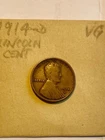 KEY DATE 1914-D LINCOLN CENT, VG+