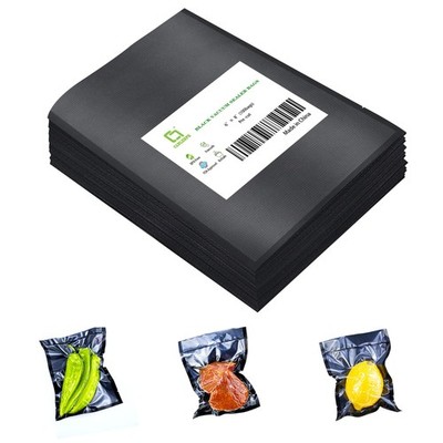CANLENPK 6x8 Inch/15x20cm Vacuum Seal Bags Black Back and Clear Front,Food St...