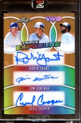 25 Leaf Vivid Yount, Gantner, Cooper Triple Exposure Auto Prismatic Orange 1/1