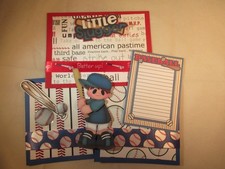 LITTLE SLUGGER 3D PAPER PIECING SCRAPBOOK PAGE MAT SET