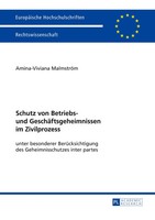 Amina-Viviana MalmströM | Schutz Von Betriebs- Und GeschäFtsgeheimnissen Im...