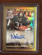 2024 Topps Chrome- Donnie Shell Gold /50 🔥 Auto BA-DSH Pittsburgh Steelers