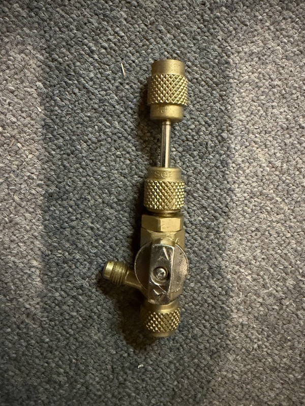 Pro-Set Tlvcs Valve Core Remover, 6 In L, Brass HVAC