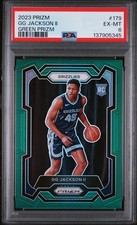 2023 PANINI PRIZM GREEN PRIZM #179 GG JACKSON II PSA 6