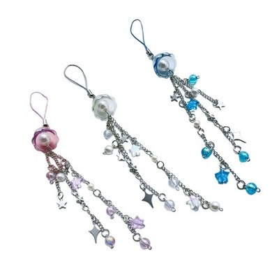 Cute Jellyfish Pendant Star Car Pendant Sweet Wind Chime Alloy Material for Car
