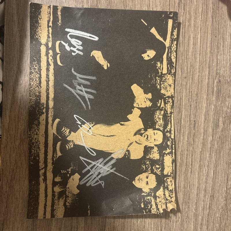 THE 1975 BAND COMPLETE (X4) SIGNED AUTOGRAPH 6X8 PHOTO CARD - MATTHEW HEALY +3