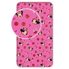 Disney Minnie Hearts Spannbettlaken 90x200 cm