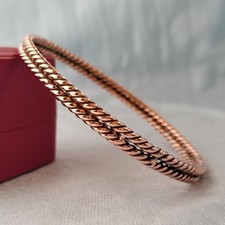 1 Pc Pure Copper Bangles, Women Bracelet Bangle, Healing Bangles, Tensor Twisted