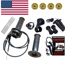 Auto-Moto Handle Bar Throttle Grips Grip +Throttle Cable + Throttle Housing C...
