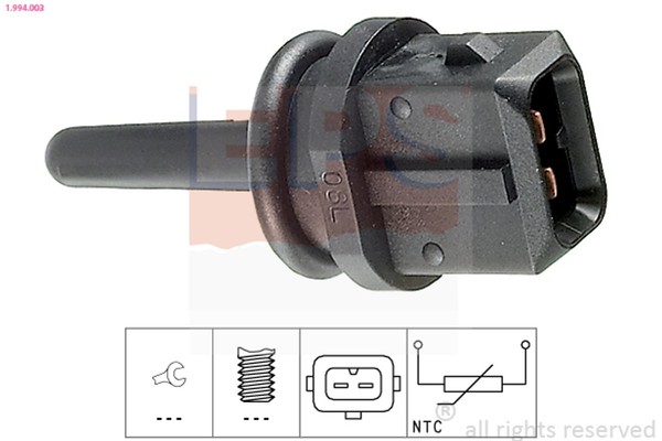 Sensor Ansauglufttemperatur EPS 1.994.003 FüR 7M6 Astra T92 VW 7M8 7M9 Honda 1H2-image