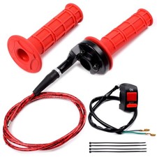 Twist Throttle Accelerator 7/8" 22mm Cable Kit 50cc-125cc 4-Stroke SSR Apollo