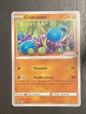 Pokemon 2021 Indonesia Crabrawler Card 119/S-P Stamped Indomaret
