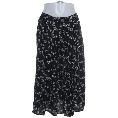 Marks & Spencer, Maxirock, Größe: 44, Schwarz/Weiß, Viskose, Blumen, Damen #tOH