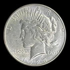 1923-D Peace Silver Dollar, XF+
