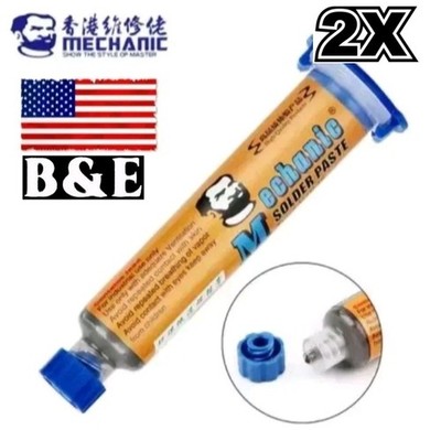 2PCS Mechanic V4B45, Sn42Bi58 Low Temp Solder Paste, IPX4 Pcb, Weight 40g 138°C