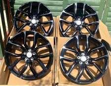 4 x 20" LAND ROVER DISCOVERY SPORT L550 GLOSS BLACK SVR2020 DESIGN 8.5J ALLOYS