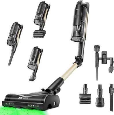 Cordless Vacuum Cleaner 65KPA 90Min Self-Standing Stick 650W for Pet Hair Carpet