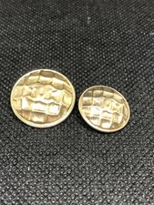 CHANEL Coco Mark Metal Buttons Gold 2pcs