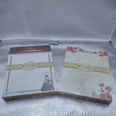 Stationary - 2 PUNCH STUDIO  notes  BEAUTIFUL FLORAL PRINT - NOTE PADS 125 pg 