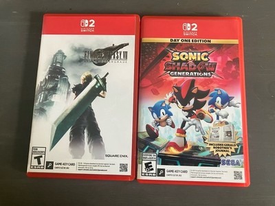 Final Fantasy 7 Remake And Shadow x Sonic Generations Nintendo Switch 2 Lot