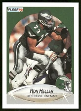 1990 Fleer #84 Ron Heller Philadelphia Eagles Football Card