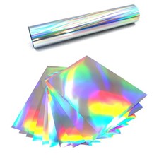 DIN A4 Clear Back Film 1 Sheet Protective Film Hologram Film Pattern Oil Slick