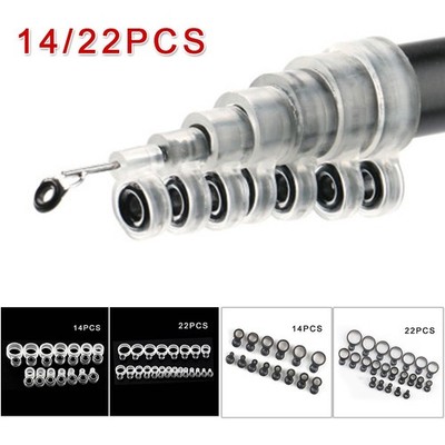 Silikon Angelrute Pole Guide Tip Top Eye Ring Reparatur modifiziertes Angelwerkz