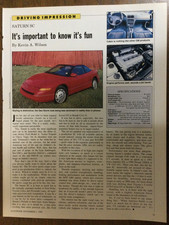Aw 4425 Article Driving Impression 1991 Saturn Sc 1 Page Aw 4425 Article Driving Impression 1991 Saturn Sc 1 Page
