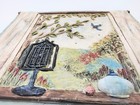 Vintage Kate Millen McRostie 3D Resin Bathroom Wall Plaque New View Cottagecore — photo 3