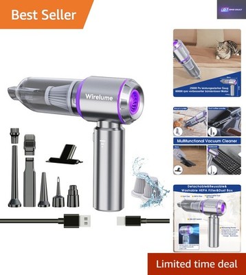 Tragbarer Handstaubsauger mit 22000Pa Saugkraft - Ideal für Auto & Haushalt